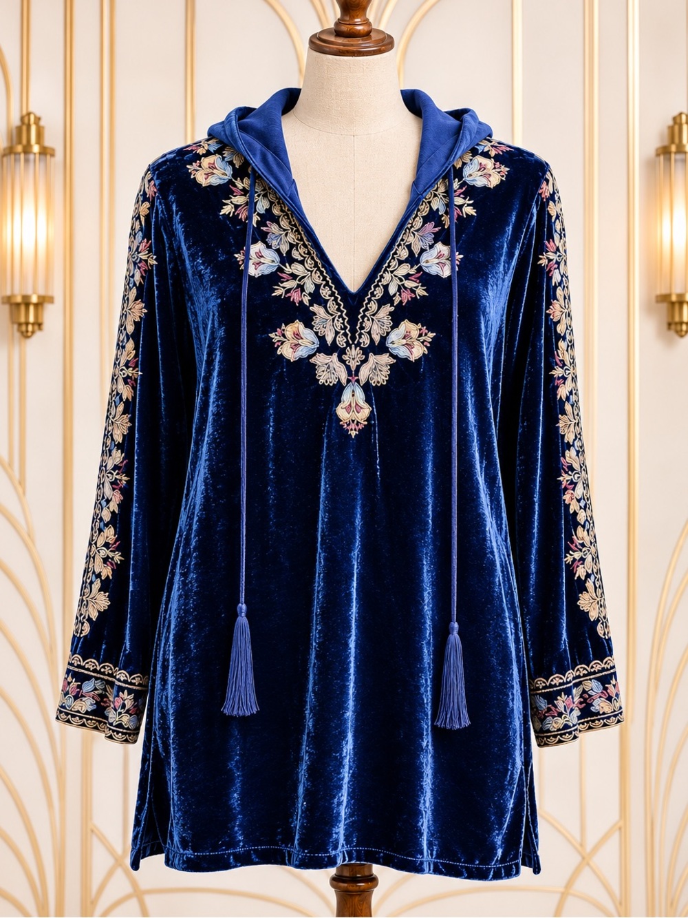 Johnny Was Remedios Emi velvet heavily embroidered Hoodie NWT
extremely RARE